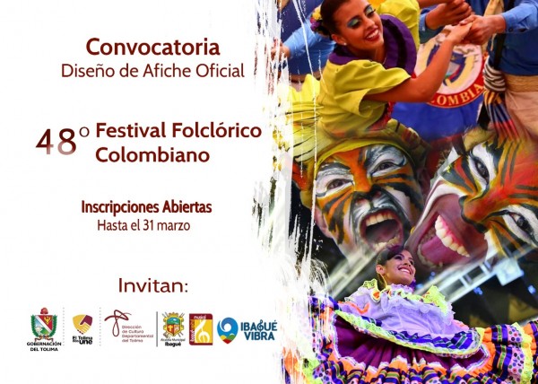 En este momento estás viendo Anímese a crear la imagen oficial del 48° Festival Folclórico Colombiano