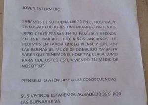Lee más sobre el artículo Auxiliar de enfermería fue amenazado por sus vecinos en Carmen de Apicalá