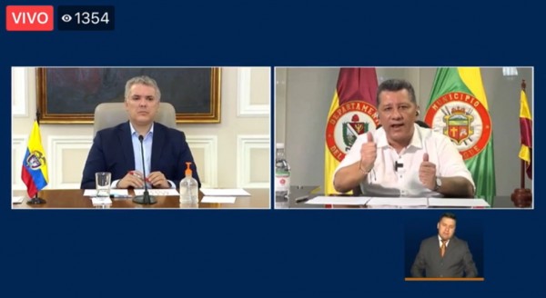 Lee más sobre el artículo Presidente Iván Duque felicitó al gobernador del Tolima, Ricardo Orozco, por su gestión durante la pandemia