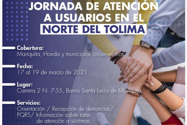 Lee más sobre el artículo Fiscalía realizará primera jornada de atención a usuarios en Mariquita