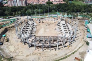 Lee más sobre el artículo Obras del Coliseo Mayor en el Parque Deportivo tienen un avance del 40%