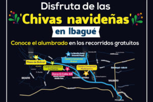 Lee más sobre el artículo Prográmese y disfrute en chiva del alumbrado navideño de Ibagué