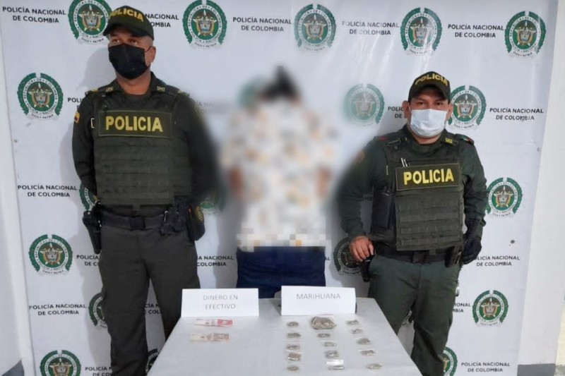 Lee más sobre el artículo Lo sorprendieron con más de 60 gramos de marihuana en el municipio de Fresno