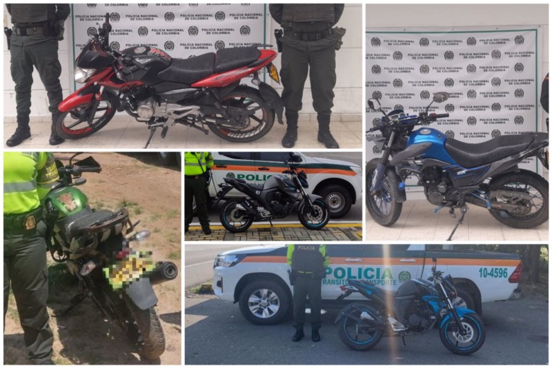 Lee más sobre el artículo Cinco motocicletas que habían sido hurtadas fueron recuperadas en municipios del Tolima