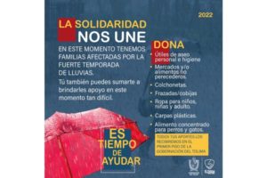 Lee más sobre el artículo La Solidaridad nos Une”: Jornada de recolección de ayudas para afectados por lluvias