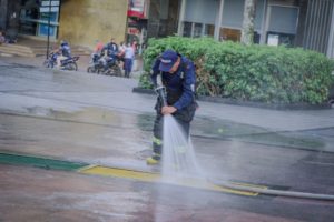Lee más sobre el artículo Realizaron jornada de limpieza en el parque Murillo Toro