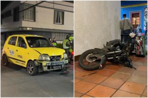 Lee más sobre el artículo Motociclista no respetó la señal de pare y terminó colisionando contra un taxi en Ibagué