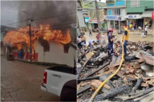 Lee más sobre el artículo Incendio estructural consumió un establecimiento comercial en el sur del Tolima