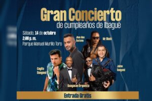 Lee más sobre el artículo Ibagué celebrará su cumpleaños con un concierto gratuito