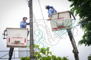 Lee más sobre el artículo Avanza la instalación del alumbrado navideño en Ibagué