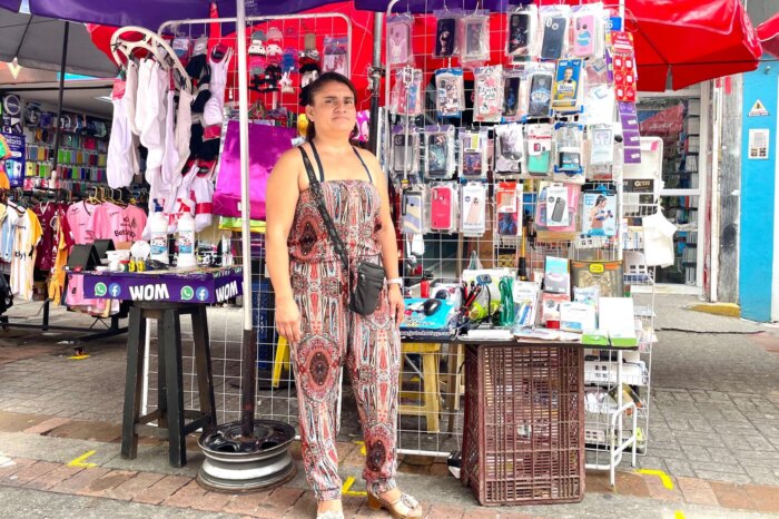 Lee más sobre el artículo Inició delimitación de espacio público para vendedores informales del Centro de Ibagué