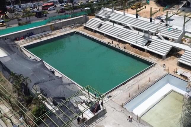 Lee más sobre el artículo Piscina de competencias del Complejo Deportivo de la calle 42 de Ibagué está en prueba de estanqueidad