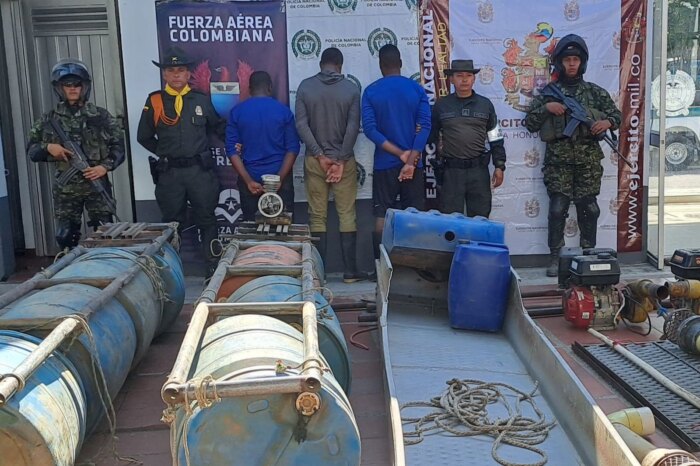 Lee más sobre el artículo Tres hombres fueron capturados por explotación ilícita de yacimientos mineros en Rovira