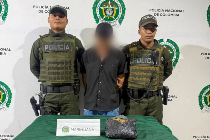 Alias ‘El Flaco’ fue sorprendido con 360 gramos de marihuana en el norte de Ibagué